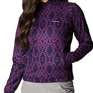 Columbia Women's Plus Size Weekend Adventure Pullover, Plum Tonal Blanket 2X